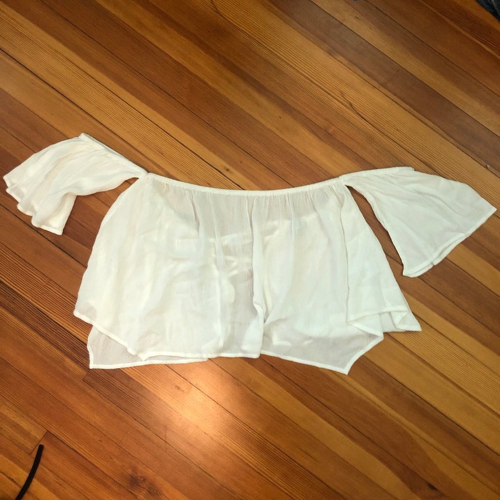 White Off-the-Shoulder Top